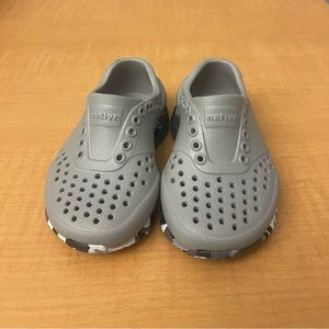 Like new Native Shoes in Gray with Camo - Size 4C